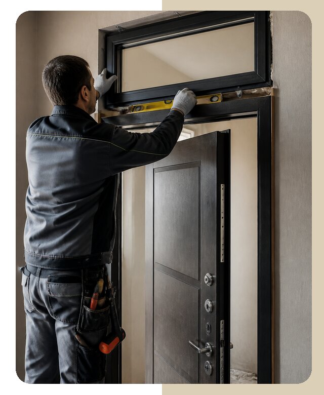 Установка фрамуги двери в Кемерово по цене от 4683 р. | Дверной