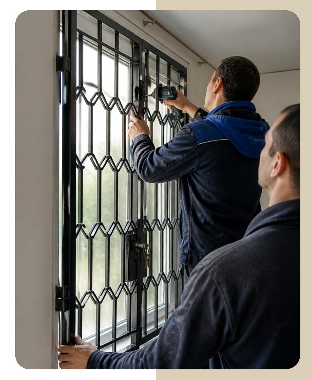 Установка распашных решеток в Кемерово цена от 6764 р. | Дверной